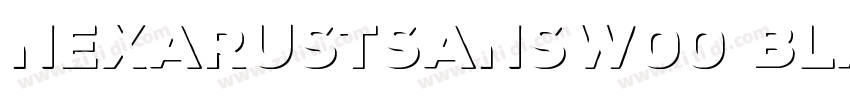 NexaRustSansW00 Blac字体转换